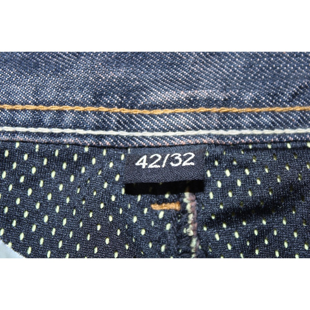 Iron Workers Men's Size 42x32 Navy Blue Lined Knee Padded Jeans - Picture 6 of 14